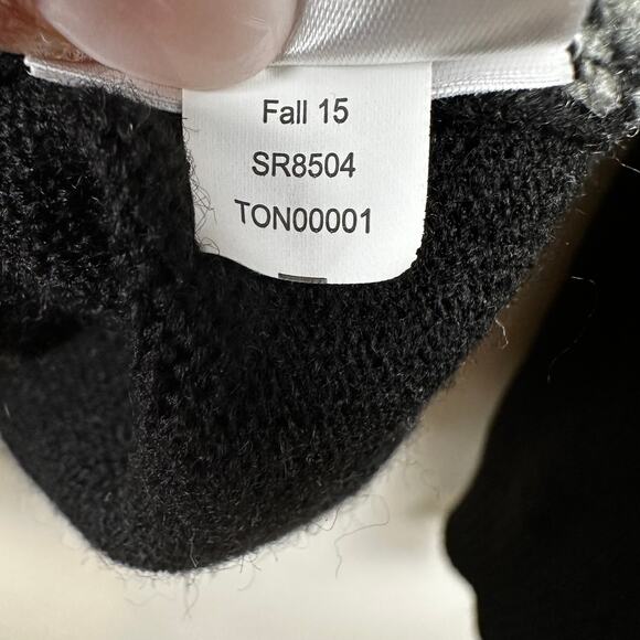 Tricots St Raphael Men's Sweater V-Neck Chevron Stripe Black Size XL Classic - Picture 8 of 9